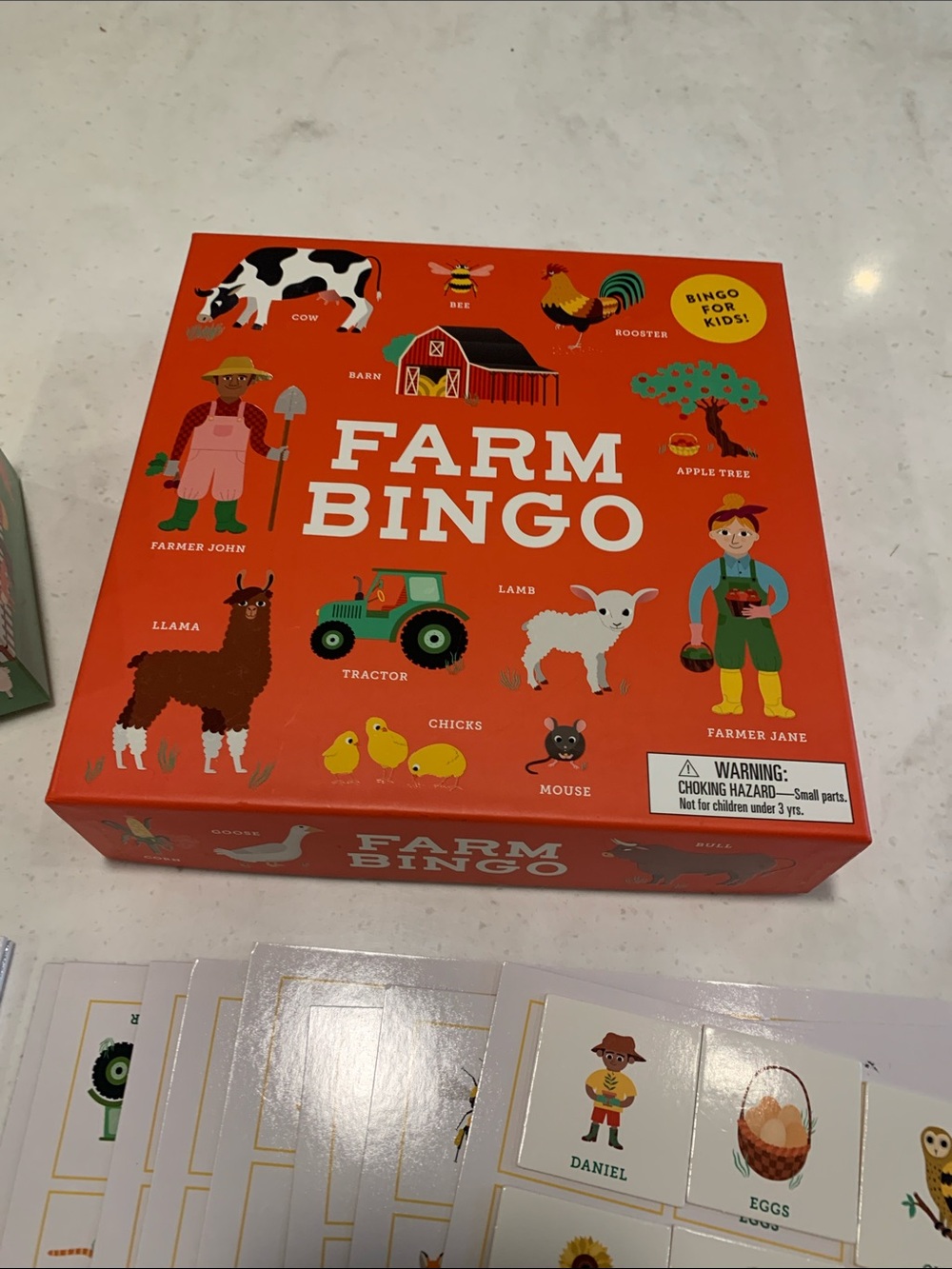 Lawrence King Farm Bingo Board Learning Game For Children LIKE NEW Animals Party